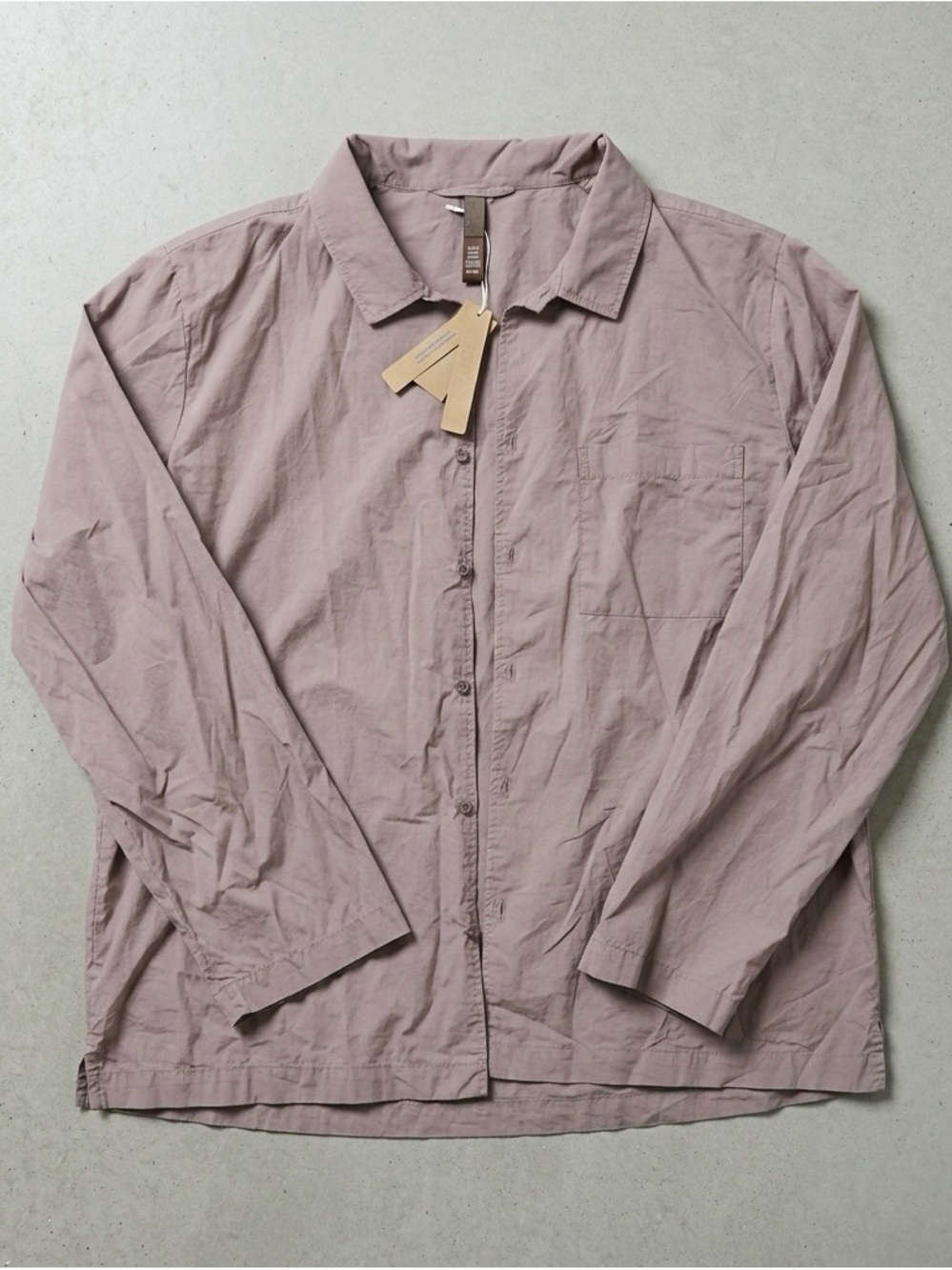 SKIMS women’s Lightweight Button-Up Jacket in Mauve Taupe